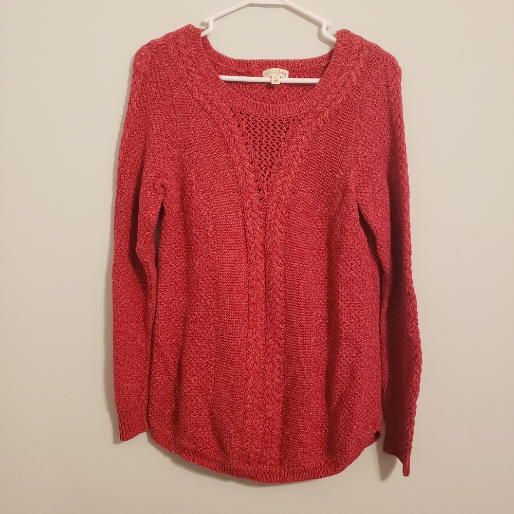 Maison Jules Cable Knit Sweater
